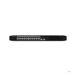 REYEE SWITCH ZARZĄDZALNY 24 PORTY 1GBIT + 2 PORTY UPLINK SFP 1GBIT | 24 PORTY POE/POE+ (370W MAX) | L2 | RACK