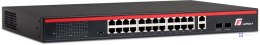 SWITCH GETFORT 24 x POE + 2GE UPLINK + 2 SFP 250W