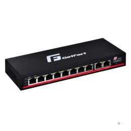 SWITCH POE GETFORT 8FE x POE + 2GE UPLINK