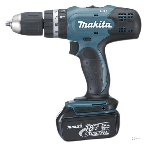 Makita DHP453RFE wiertło Zamek centralny Czarny, Niebieski 1,8 kg