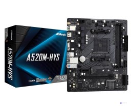 Asrock A520M-HVS AMD A520 Socket AM4 micro ATX