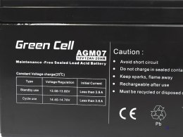 GREEN CELL AKUMULATOR ŻELOWY AGM07 12V 12AH