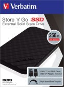 VERBATIM DYSK ZEWNĘTRZNY SSD 2.5" STORE N GO 256GB USB-C 3.2 53249