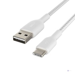 Kabel Belkin BoostCharge Braided USB-C to USB-A Cable 3m oplot White