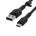 Kabel Belkin BoostCharge Flex USB-C to USB-A Cable 15W 3m Silicone Black