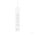 Listwa zasilająca Belkin Power Surge 4-PORT + 1xUSB-A +1xUSB-C 2.4A PD 525J 2m White