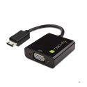 Techly IDATA HDMI-VGA4 adapter kablowy VGA (D-Sub) HDMI Type C (Mini) Czarny