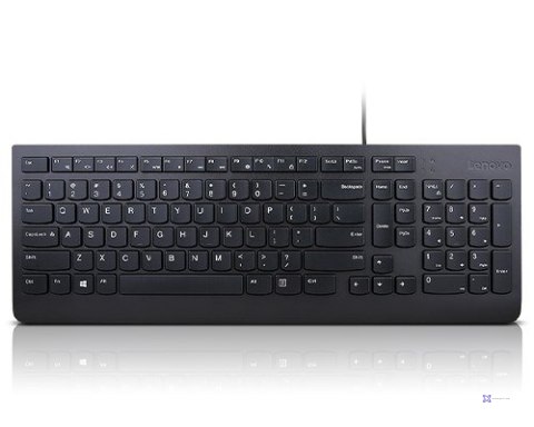 Lenovo Essential klawiatura Uniwersalne USB QWERTY US English Czarny