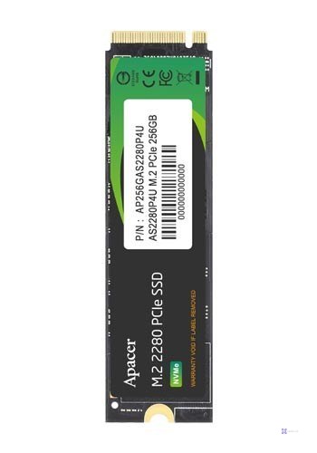 Dysk SSD Apacer AS2280P4U 256GB M.2 PCIe Gen3x4 2280 (3500/1200 MB/s) 3D NAND