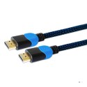 Kabel SAVIO GCL-05 (HDMI M - HDMI M; 3m; kolor czarno-niebieski)