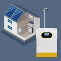 Qoltec Hybrydowy inwerter solarny Off-Grid 6.2kVA| 6.2kW | 120A | MPPT | LCD | BMS | Sinus