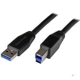 StarTech.com USB3SAB10M kabel USB USB 3.2 Gen 1 (3.1 Gen 1) 10 m USB A USB B Czarny