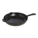 Patelnia żeliwna z metalowym uchwytem STAUB 40510-617-0 26 cm czarny