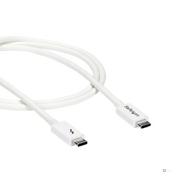 StarTech.com TBLT3MM1MW kabel Thunderbolt 1 m 20 Gbit/s Biały