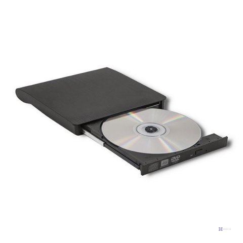 Nagrywarka zewnętrzna DVD-RW Slim 16mm USB 3.0 czarny z wbudowanym kablem Qoltec