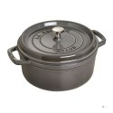 STAUB Garnek żeliwny okrągły 40500-246-0 3,8l grafitowy