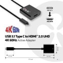 CLUB3D USB 3.1 Type C to HDMI 2.0 UHD 4K 60HZ Active Adapter