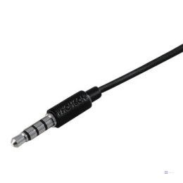 SŁUCHAWKI dokanałowe THOMSON EAR3005BK z mikrofonem czarne jack