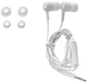 SŁUCHAWKI dokanałowe THOMSON EAR3005W z mikrofonem białe jack