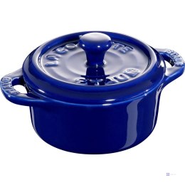 Staub Mini Cocotte Okrągły - 200 ml, Niebieski