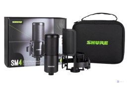 Shure SM4-K-KIT - Mikrofon pojemnościowy, zewnętrznie polaryzowany, uchwyt, popfiltr, etui