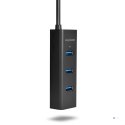 Axagon HUE-S2BP huby i koncentratory USB 3.2 Gen 1 (3.1 Gen 1) Type-A 5000 Mbit/s Czarny