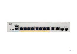 Cisco Catalyst C1000-8FP-E-2G-L łącza sieciowe Zarządzany L2 Gigabit Ethernet (10/100/1000) Obsługa PoE Szary