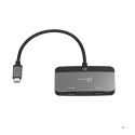 J5create JCA465-N huby i koncentratory USB Type-C Czarny, Szary