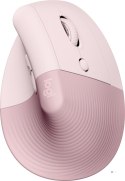 Pionowa mysz ergonomiczna Logitech Lift (różowa)