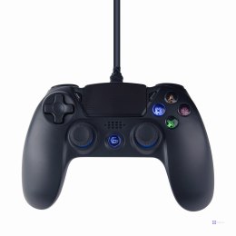 Gembird JPD-PS4U-01 przewodowy gamepad USB PS4/PC, czarny