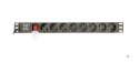 GEMBIRD LISTWA ZASILAJĄCA RACK 19" PDU EG-PDU-014-C14 1U, 10A, 8X SCHUKO, WTYK C14, KABEL 3M