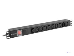 Listwa zasilająca Lanberg PDU-10I-0200-IEC-BK (10 gniazd w standardzie IEC320; 10 A; 2m; kolor czarny)