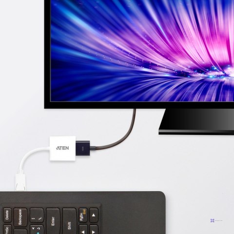 ATEN VC985-AT adapter kablowy DisplayPort HDMI Biały