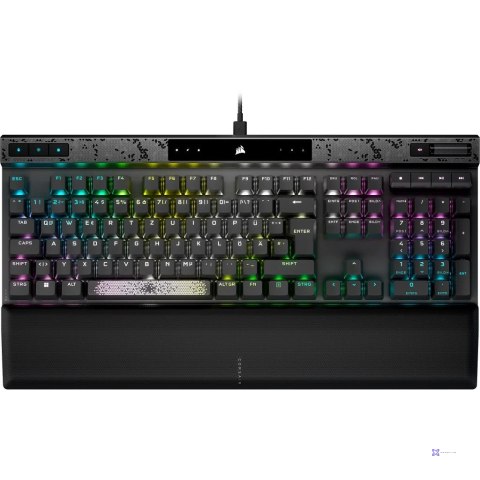 Corsair K70 MAX klawiatura Gaming USB US English Czarny