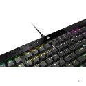 Corsair K70 MAX klawiatura Gaming USB US English Czarny