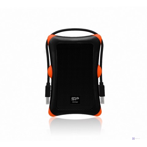 Dysk zewnętrzny HDD Silicon Power Armor A30 (2TB; 2.5"; USB 3.2; 5400 obr/min; Orange-Black; SP020TBPHDA30S3K)