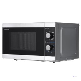 Kuchenka mikrofalowa SHARP YC-MG01E-S (800W; 20l; kolor srebrny)