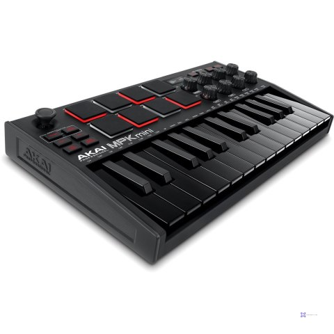 AKAI MPK MINI 3 BLACK - Mini klawiatura sterująca (WYPRZEDAŻ)