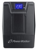 PowerWalker VI 600 SCL FR Technologia line-interactive 0,6 kVA 360 W 2 x gniazdo sieciowe