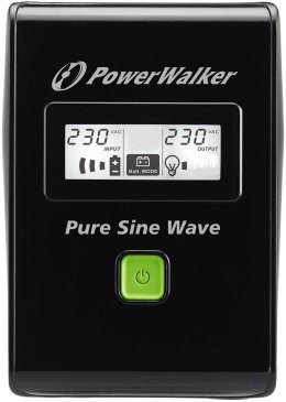 PowerWalker VI 600 SW FR Technologia line-interactive 0,6 kVA 360 W 2 x gniazdo sieciowe