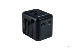 UTA-02 UNIV. TRAVEL ADAPTER/1 XUSB-C PD 20W/1 XUSB-A QC 3.0