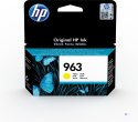 HP 963 oryginalny wkład atramentowy żółty