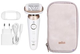 Depilator IPL BRAUN Silk-epil 9-011 3D, praca na sucho i mokro, Biały, Złoto