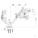 MACLEAN UCHWYT NA 2 MONITORY SPRĘŻYNA GAZ MC-861N