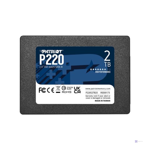 SSD PATRIOT P220 2TB SATA3 2,5" P220S2TB25