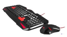 Zestaw klawiatura + mysz TACENS Mars MCP1 TACMARSMCP1 (USB 2.0; (EU); kolor czarny; optyczna)