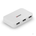 Lindy 43143 huby i koncentratory USB 3.2 Gen 1 (3.1 Gen 1) Type-A 5000 Mbit/s Biały