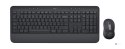 Logitech Signature MK650 Combo For Business klawiatura Dołączona myszka Biuro Bluetooth QWERTY Amerykański międzynarodowy Grafit