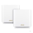 ASUS ZenWiFi AX XT8 (W-2-PK) router bezprzewodowy Gigabit Ethernet Tri-band (2.4 GHz/5 GHz/5 GHz) Biały