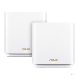 ASUS ZenWiFi AX XT8 (W-2-PK) router bezprzewodowy Gigabit Ethernet Tri-band (2.4 GHz/5 GHz/5 GHz) Biały